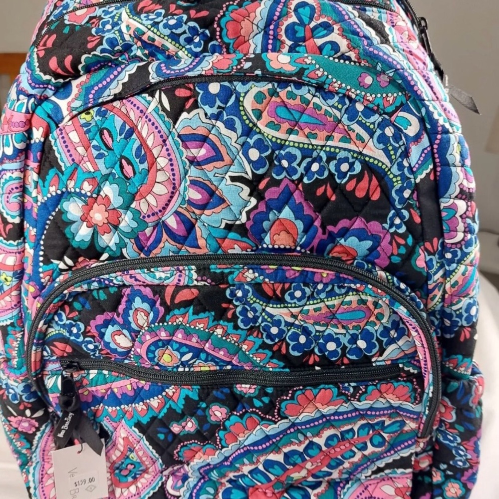 Vera Bradley Essentials Large Backpack Haymarket Paisley NWT 236722-R88 Quilted